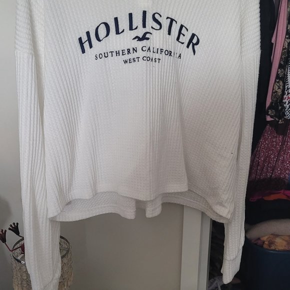 Cropped Hollister hoodie - Size XL - Picture 3 of 3